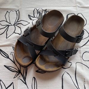 Black Betula Birkenstock sandals